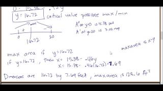 Math 1100--Optimization