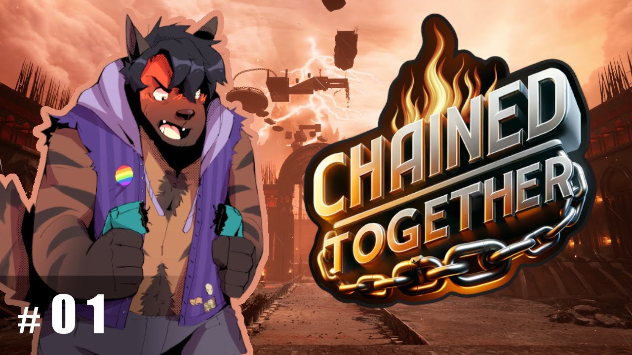 Let's Play Chained Together Co-op Part 1 - Getting Over It... With Friends! (for now...)
