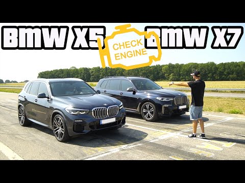 Гонка! BMW x7 G07 против BMW x5 G05! Два M50i, но кто быстрее на 402м?!