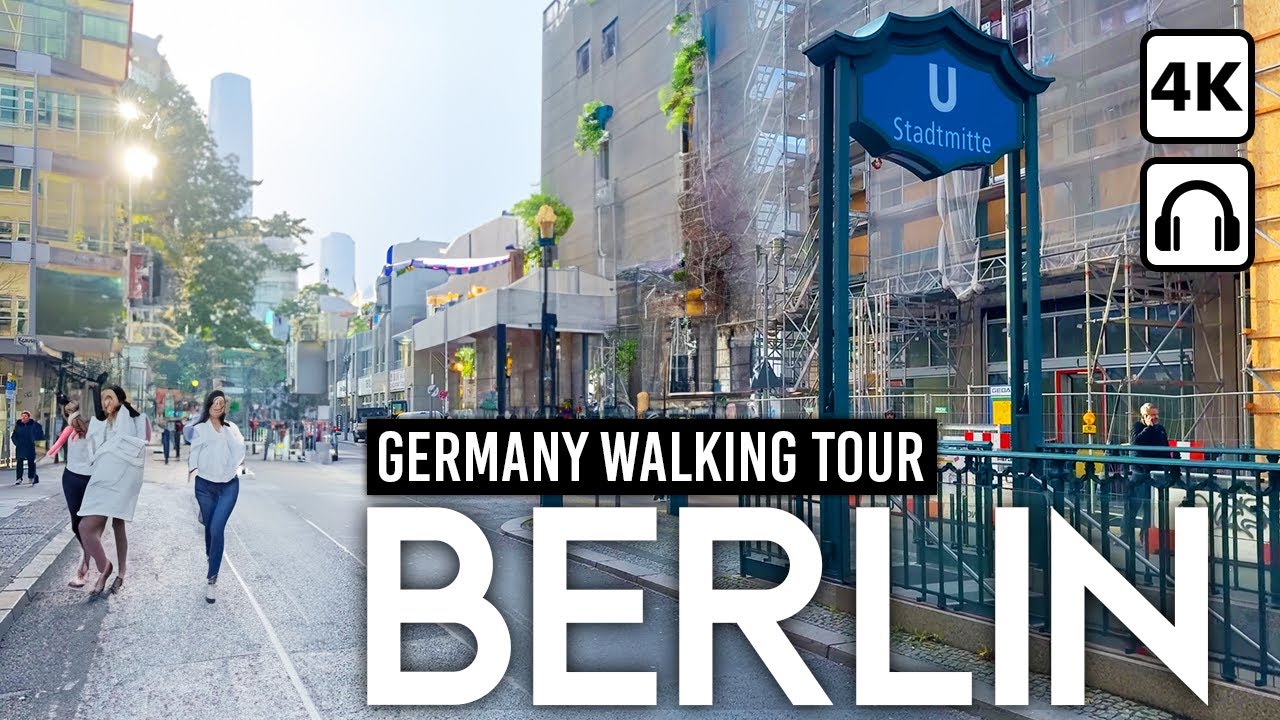 Berlin, Germania | Friedrichstraße | Tour a Piedi 4K