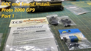 Installing DCC and Sound in a Proto 2000 GP9 - Part 1