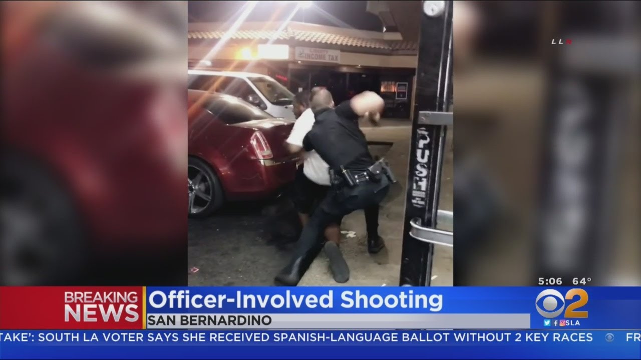 Man Shot By Police Officer Outside San Bernardino Liquor Store - YouTube