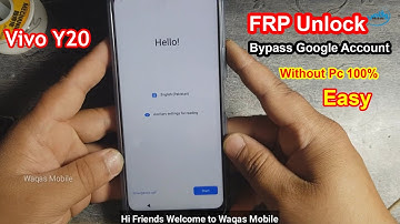 Vivo Y20 Frp Bypass Without Pc | Y20 v2026 Google Account Bypass by Waqas Mobile