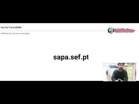 SAPA web not opening | sapa.sef.pt  Error