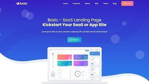 Basic - Software Landing Page Template