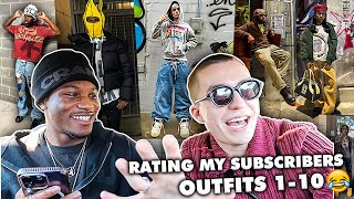 rating my subscriber's outfits, but brutally honest! 😂