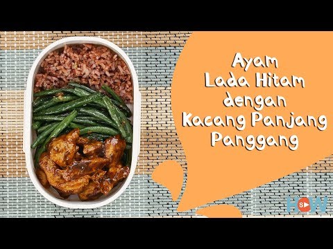 bekal-makan-siang-sehat-dan-praktis-|-nasi-ayam-lada-hitam