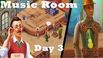 Manor Matters Music Room Renovation Complete Day 3 HD Walkthrough | 3-match game Android | ios | app