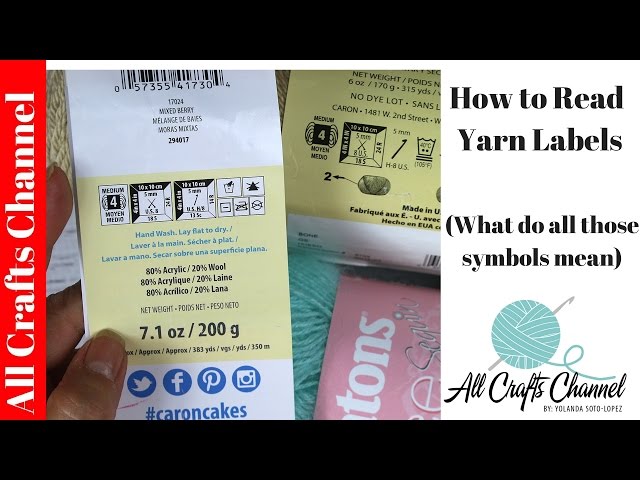 How to Read Yarn Labels and Symbols - Sarah Maker