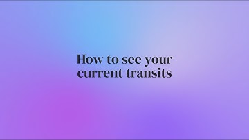 How to see your current transits | Astro.com