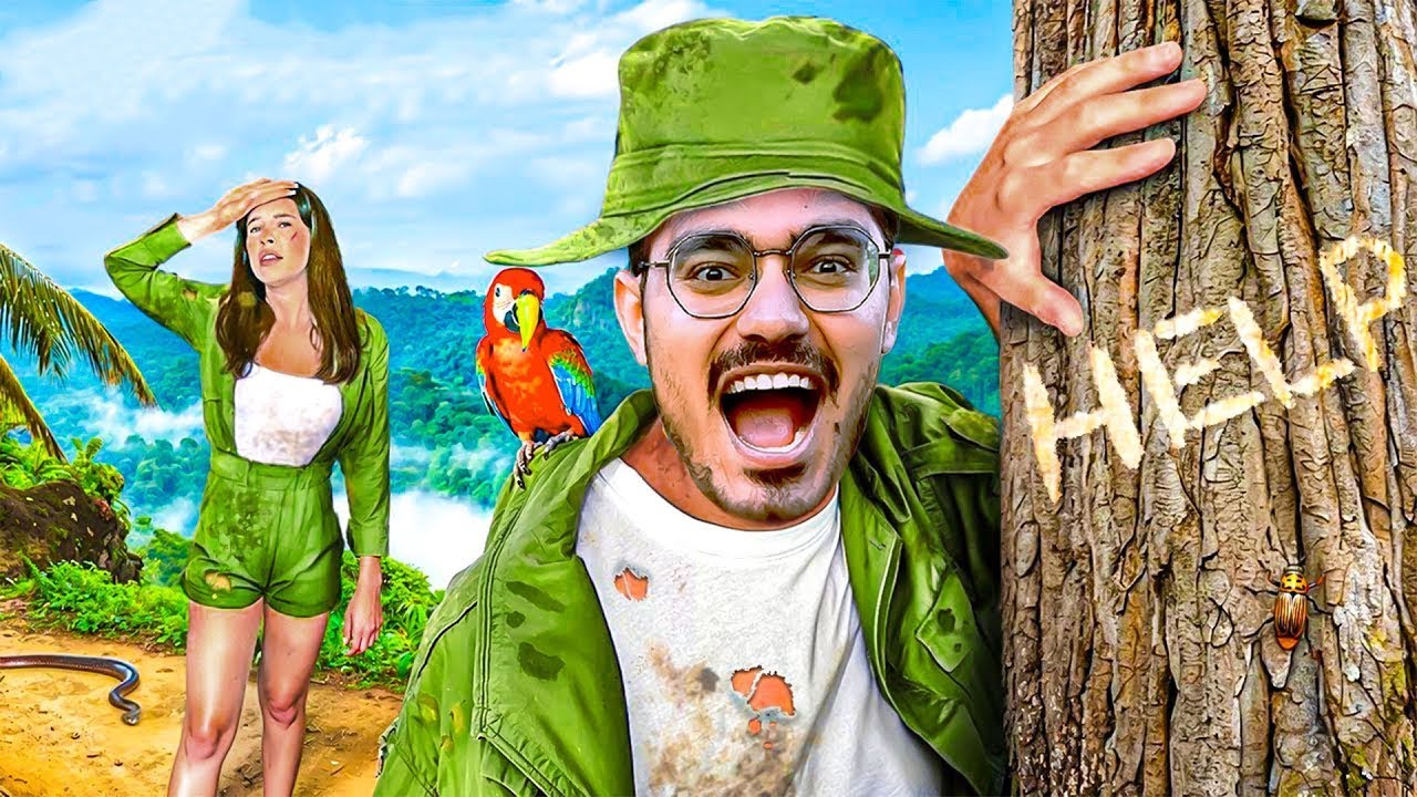 24 Hours In Jungle Challenge Will I Survive - YouTube
