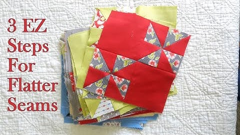 3 EZ Steps for Flatter Seams