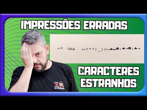 Vídeo: Por que minha impressora está imprimindo símbolos aleatórios?