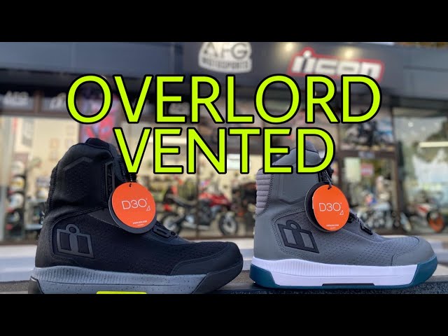 ICON OVERLORD VENTED BOOT - YouTube