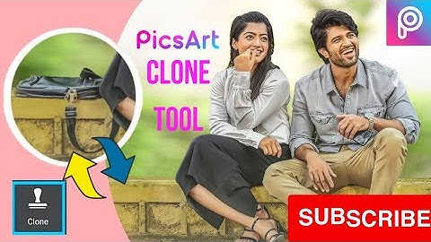 How to remove objects using picsart clone tool