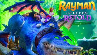 Rayman Legends Retold - Castle Rock Music Level Walkthrough (4K60FPS)