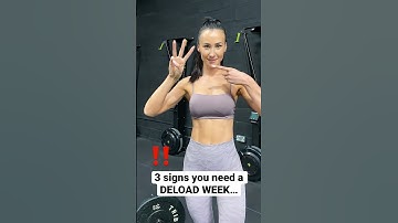 Is it time for a deload?🧘🏻‍♀️ Here