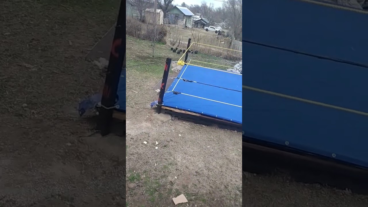 Padding on the ring and ring apron . Subscribe it's Ncw time.