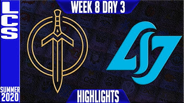 GGS vs CLG Highlights | LCS Summer 2020 W8D3 | Golden Guardians vs Counter Logic Gaming