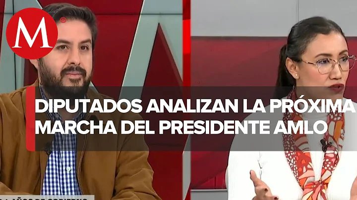 La marcha de AMLO: Hamlet Garca  y Joanna Torres