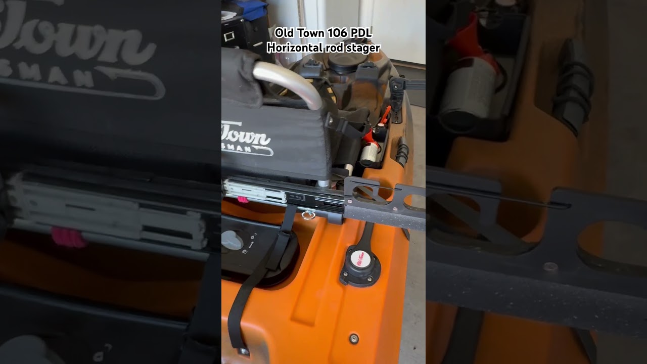 Horizontal Rod Storage for Kayak Old Town Sportsman 106 PDL