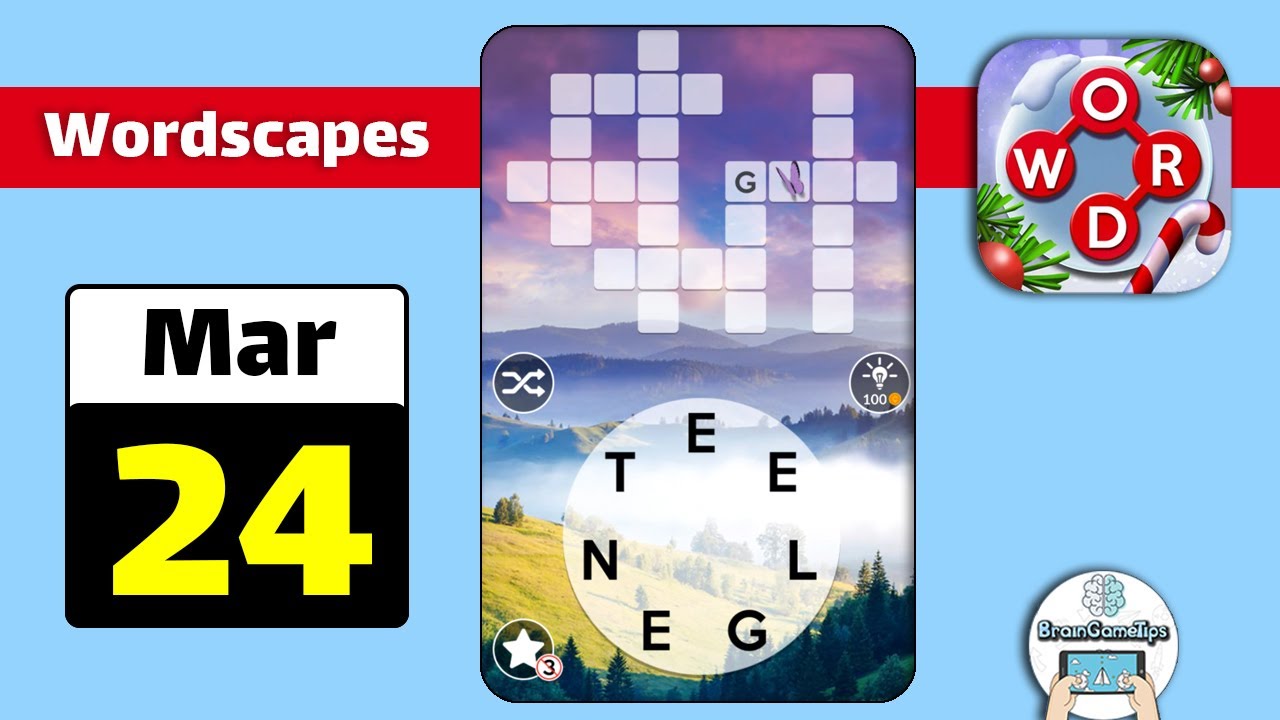 Wordscapes - March 24 2021 Daily Puzzle Answer