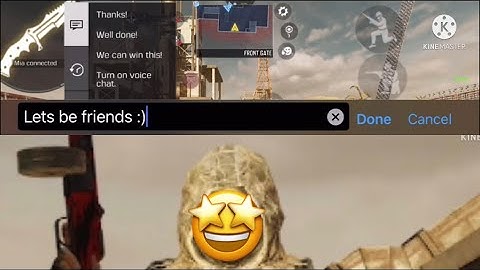 CODM making friends with the enemy team - part 1