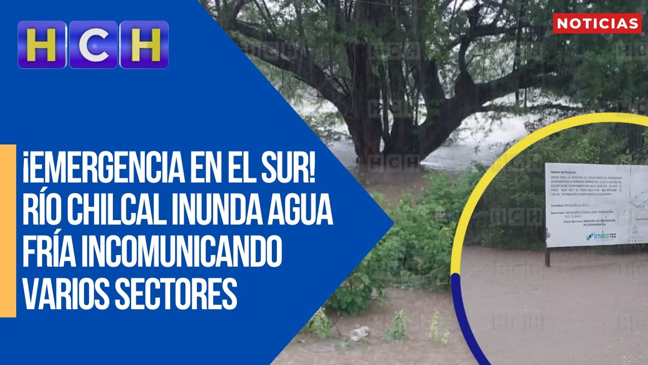 ¡Emergencia en el sur! Río Chilcal inunda Agua Fría incomunicando ...