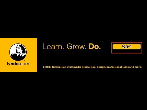 Login To your 100% verified and Free lynda.com account