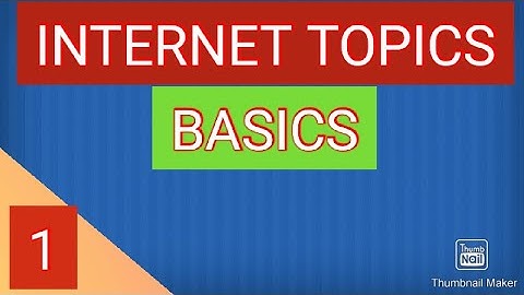 INTERNET TOPICS PART 1 BASICS #APPSC #APPSCCPT #CPTFORPSGRADEV #TSPSC