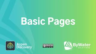 Basic Pages