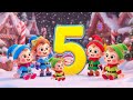 Five Little Elves – Christmas Song for Kids | Santa’s Workshop Rhyme | Holiday Fun for Children