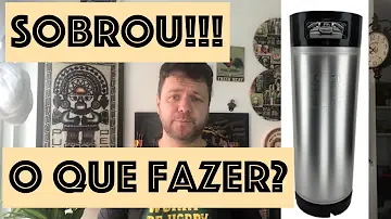 O que fazer com o chopp que sobrou?