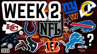 FULL NFL WEEK 2 Picks and Predictions: 2026