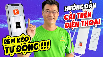 Rèm kéo tự động thông minh Tuya | Cài đặt rèm vải tự động 2 lớp điều khiển từ xa bằng điện thoại