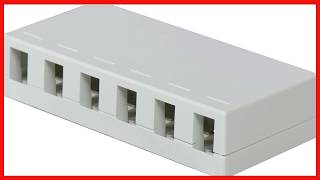 Reliable 6-Port Surface Mount Box for Keystone Inserts: Easy Setup and Durable Design