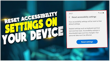 How to reset accessibility settings on your device | PIN TECH |