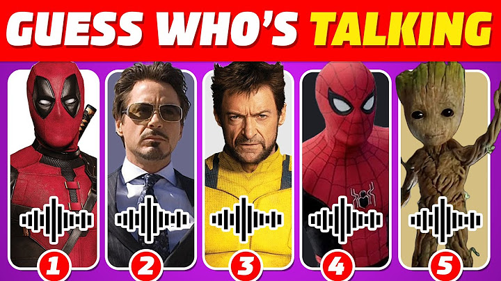🔊 Guess The Voice...! Marvel Edition 🔥 Deadpool & Wolverine quiz | Guess who's talking mcu edition