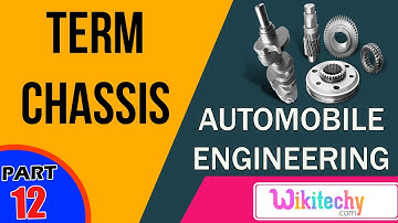 What is meant by the term Chassis | Automobile Interview questions
