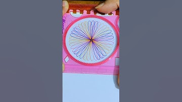 Amazing Spirograph Art 😍 #spirograph #satisfying #asmr #ytshorts #trending #art #drawing #shorts