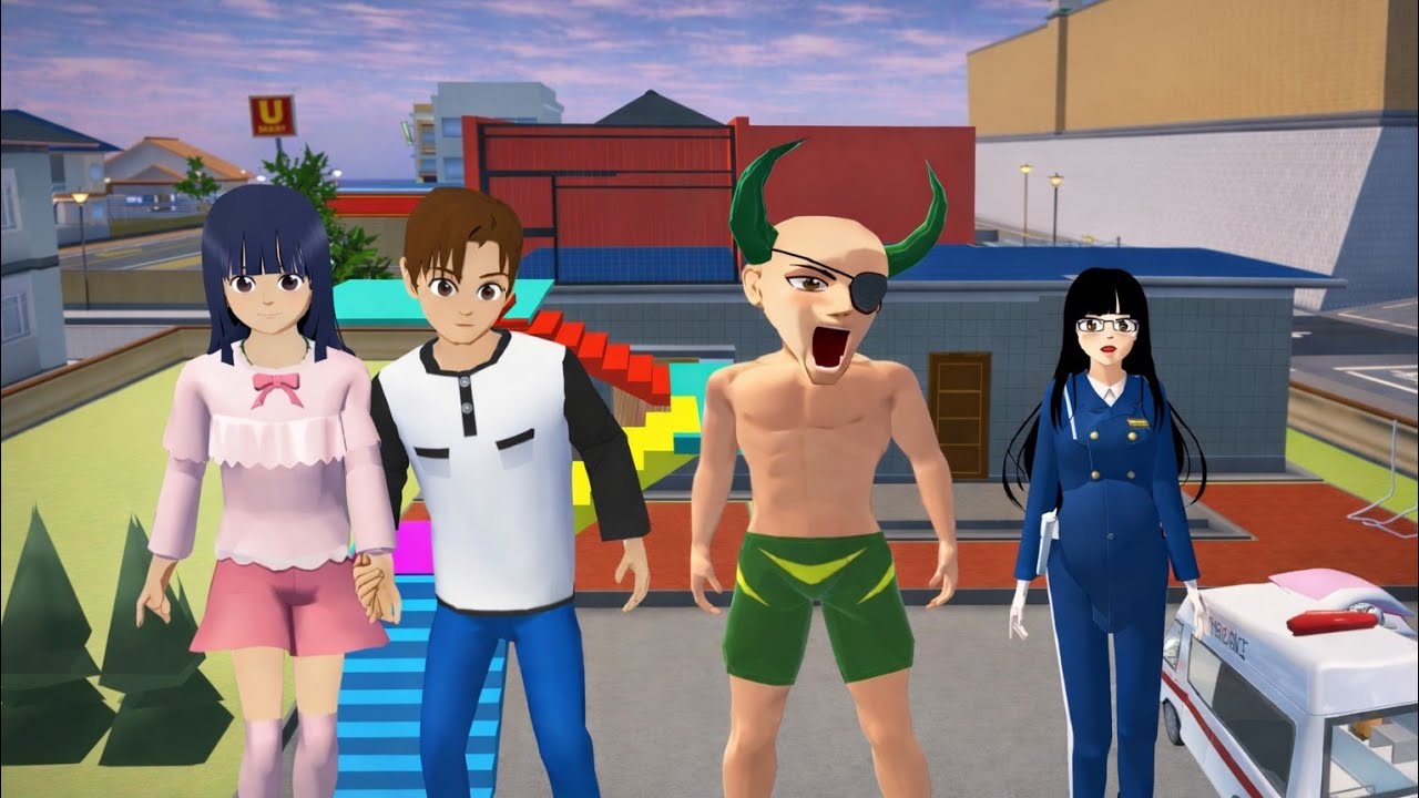 Pregnant Police Lady Kidnapped by Zombies 😱 Kids Hero Rescue | Sakura School Simulator#zombiea #$$$