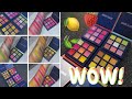 BEAUTY GLAZED BRIGHT EYESHADOW SWATCHES | BERRY, MELON, MINT & LEMON 9 Color Palette Swatches
