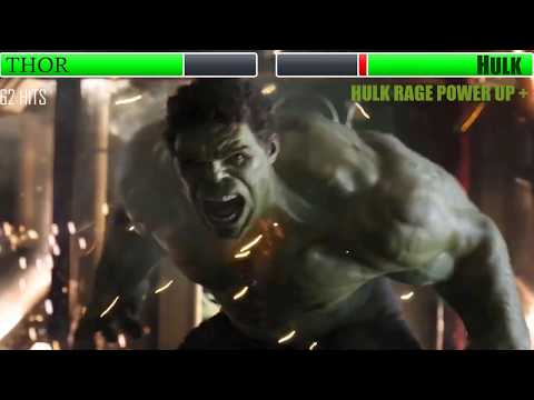 Thor vs Hulk (The Avengers) With Healthbars