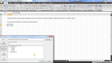 hyperlink  excel 2007