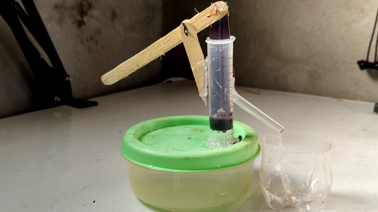 How to Make a Mini Hand Pump | Homemade Water Pump