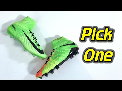 Pick One - Nike Mercurial Superfly 5 vs Hypervenom Phantom 3 - YouTube