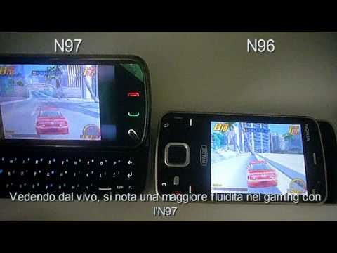 Nokia N97 vs Nokia N96 N gage speed   _ velocità