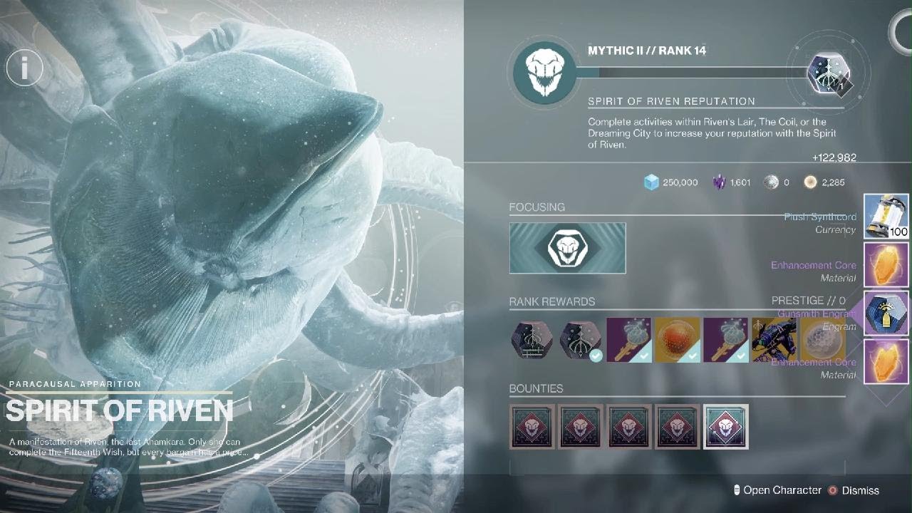 The Coil Platinum Score ( Chamber of Wishes Unlocked ) Season of the wish