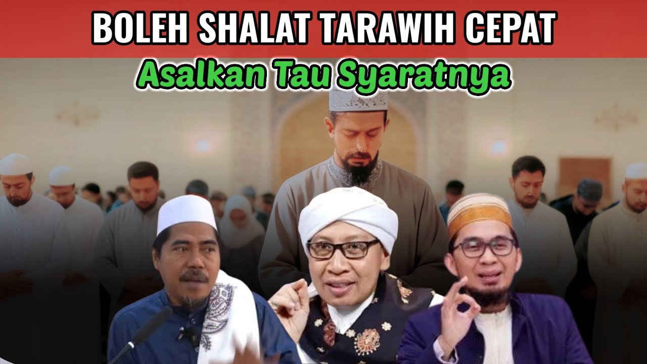 SHALAT TARAWIH CEPAT BOLEH KOK, ASAL... 