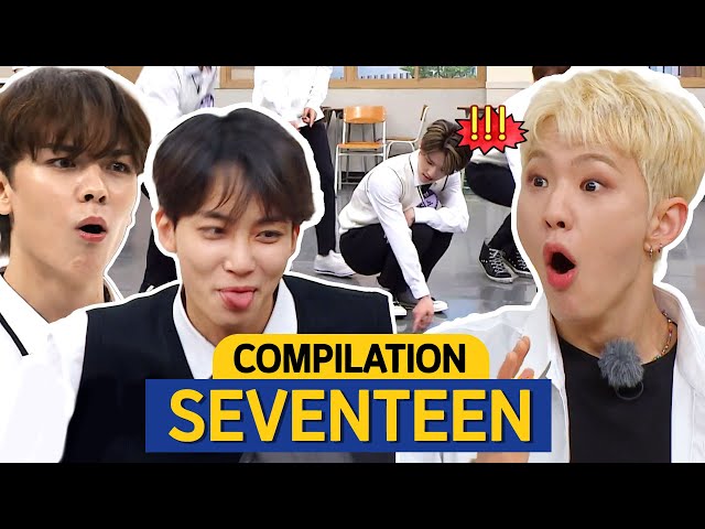 [Knowing Bros] SEVENTEEN Plays Guess the Kpop in 1 second 🤣 Game Compilation class=